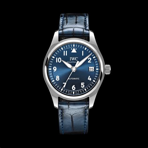 iwc pilot 36mm|iwc pilot 36mm blue.